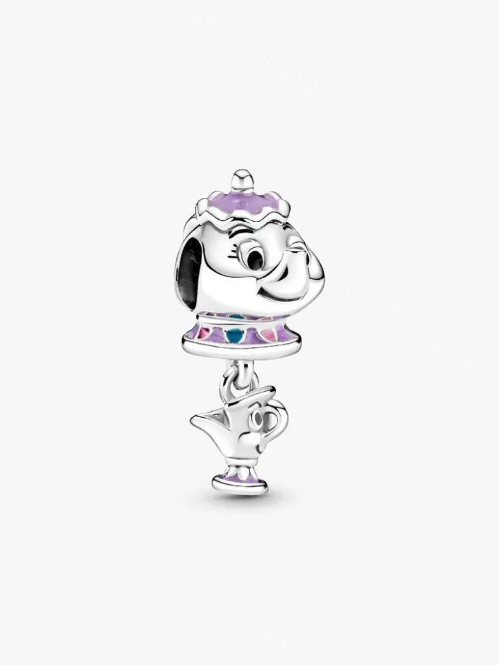 Disney Beauty and the Beast Mrs. Potts and Chip Dangle Charm